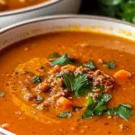 Ajvar-Suppe mit Hackfleisch Rezept: Ein Genuss für alle!