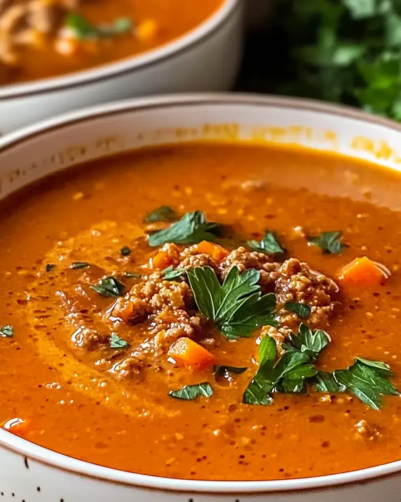 Ajvar-Suppe mit Hackfleisch Rezept: Ein Genuss für alle!