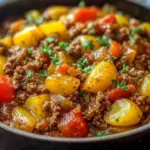 Bauerntopf mit Hackfleisch, Kartoffeln & Paprika