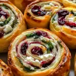 Cranberry Feta Pinwheels with Cream Cheese