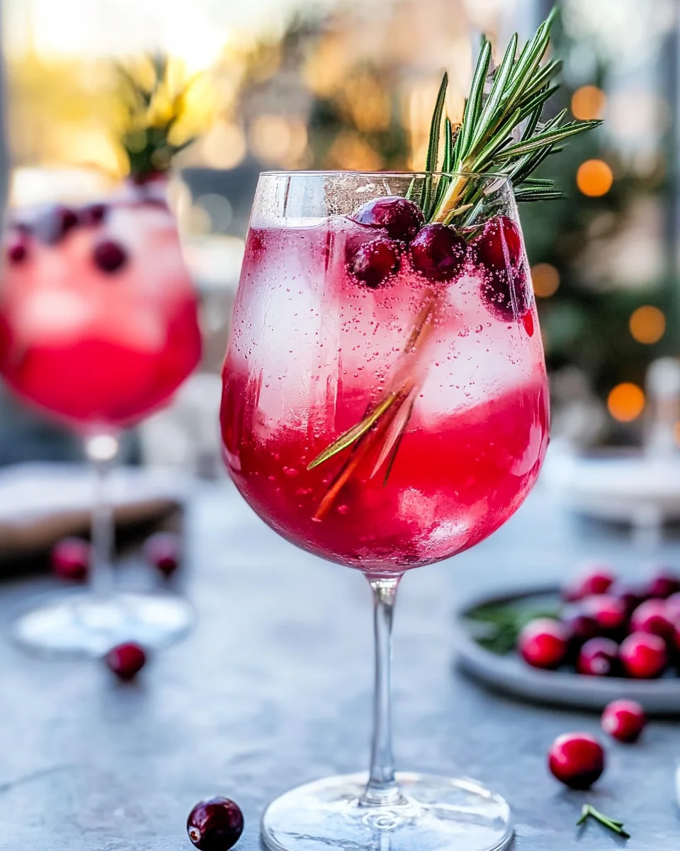 Cranberry St-Germain Spritz