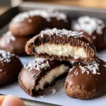 Einfach unwiderstehlich: Schokocookies mit Kokosfüllung