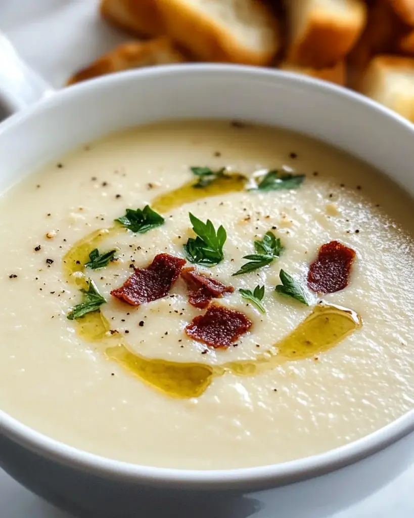 Feine Parmesansuppe