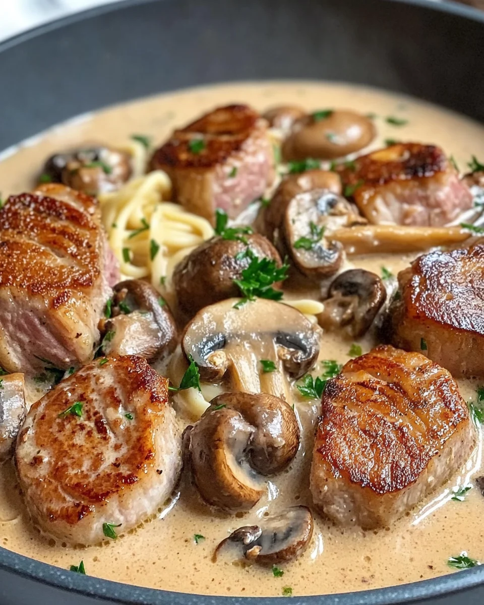 Filettopf mit Champignons