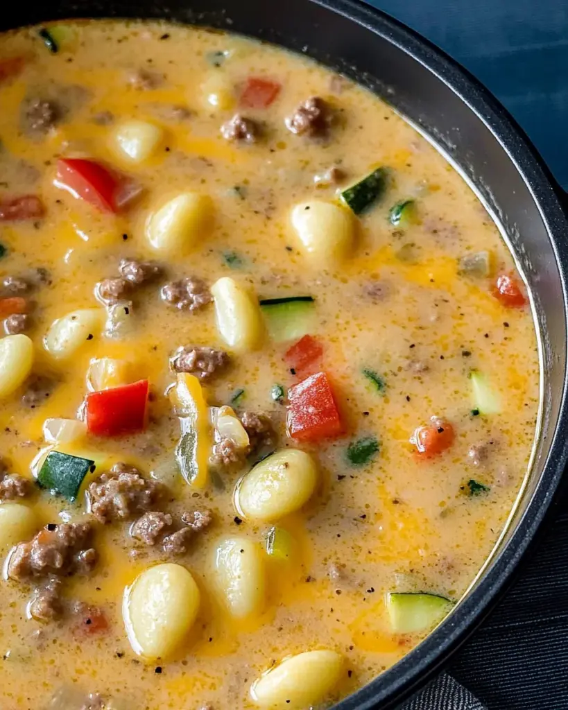 Käse-Hack-Gnocchi-Suppe 2.0