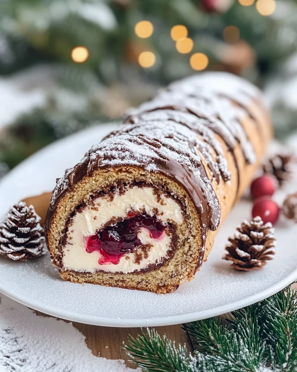 Lebkuchen-Biskuitrolle