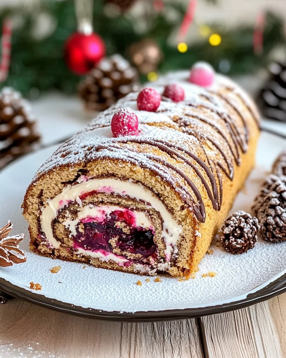 Lebkuchen-Biskuitrolle