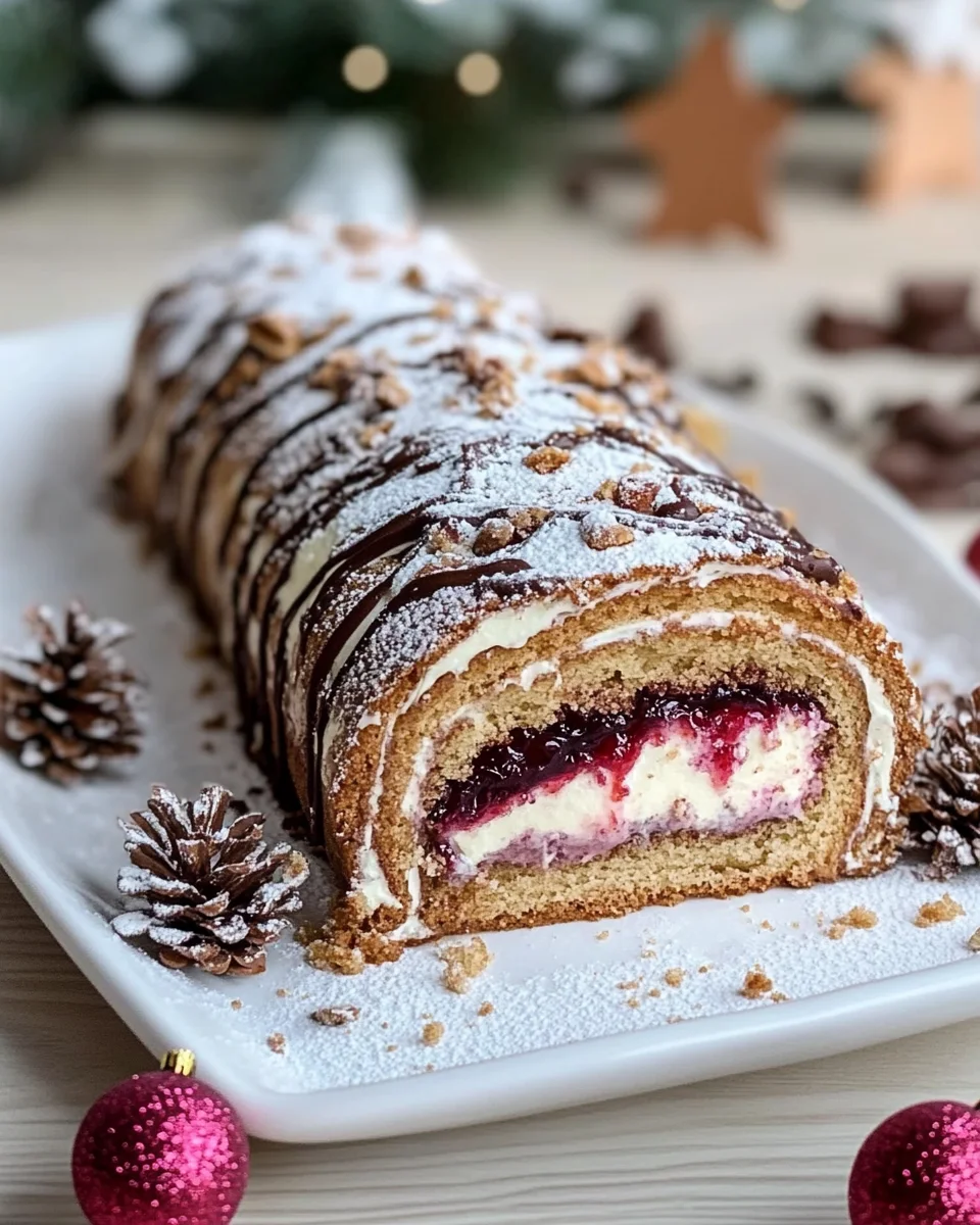 Lebkuchen-Biskuitrolle