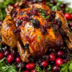 Maple Cranberry Roast Chicken