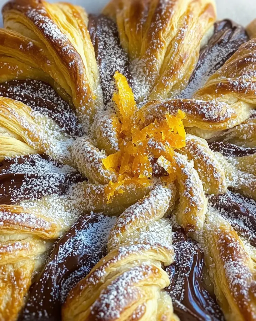 Nutella Puff Pastry Snowflake Recipe