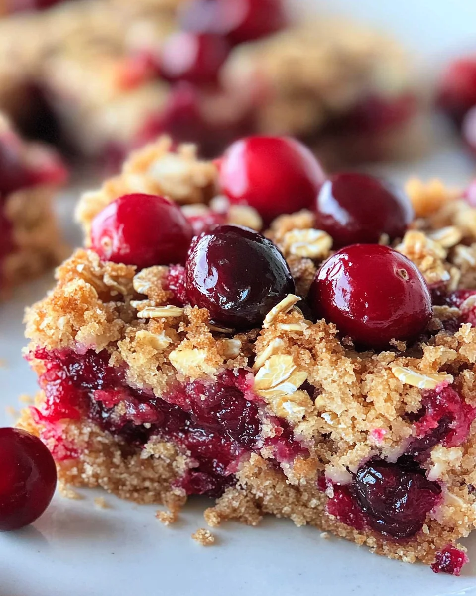 Oatmeal Cranberry Bars