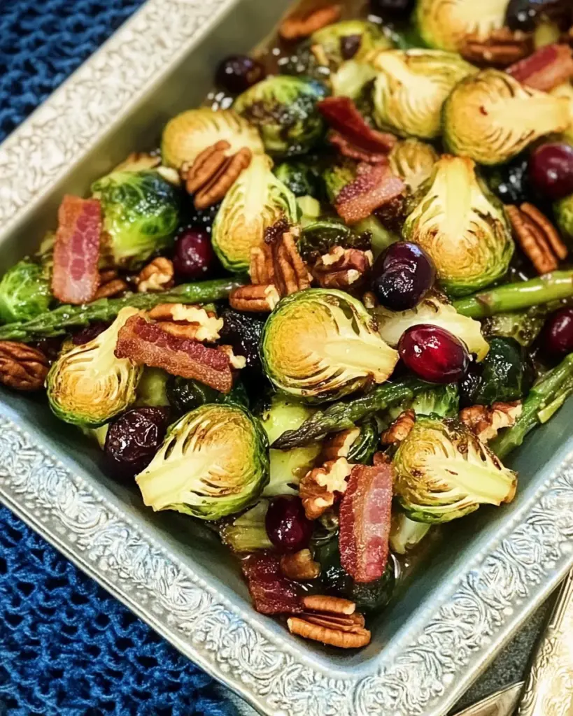 Ofen-Rosenkohl mit Honig und Speck