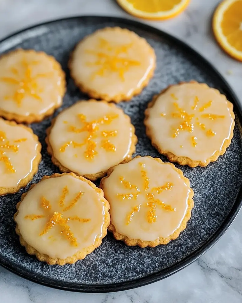 Orangenplätzchen