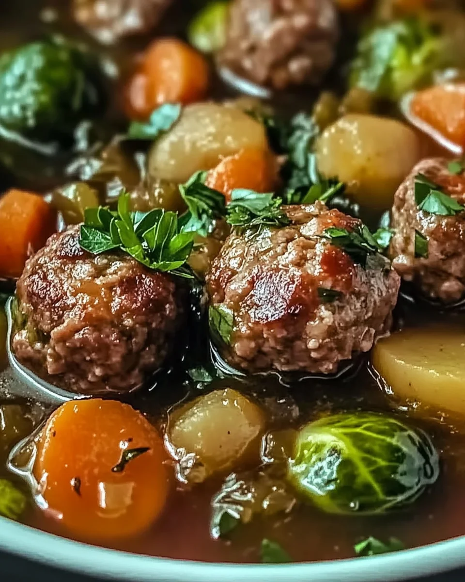 Rosenkohl Eintopf mit Fleischbällchen: Ein Unglaublich Essenzielles Rezept für 4 Personen