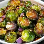 Rosenkohl asiatisch mit Teriyaki Sauce: Ofengericht vegetarisch & Low Carb