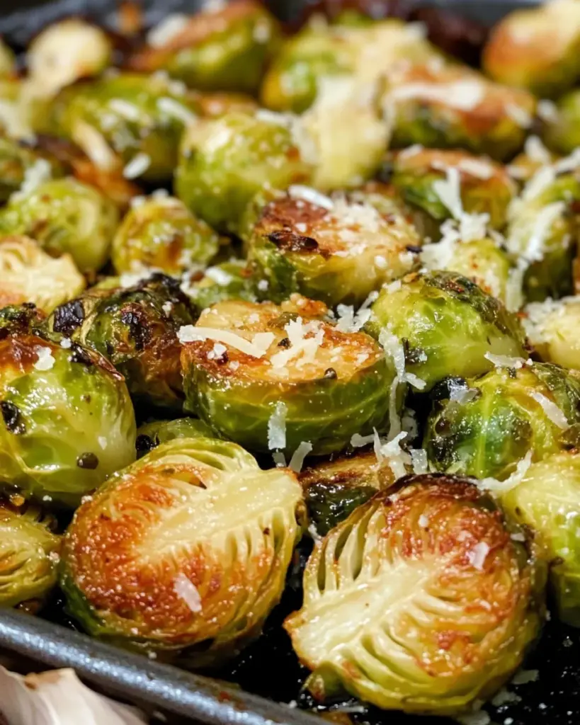 Rosenkohl aus dem Backofen mit Parmesan & Honig