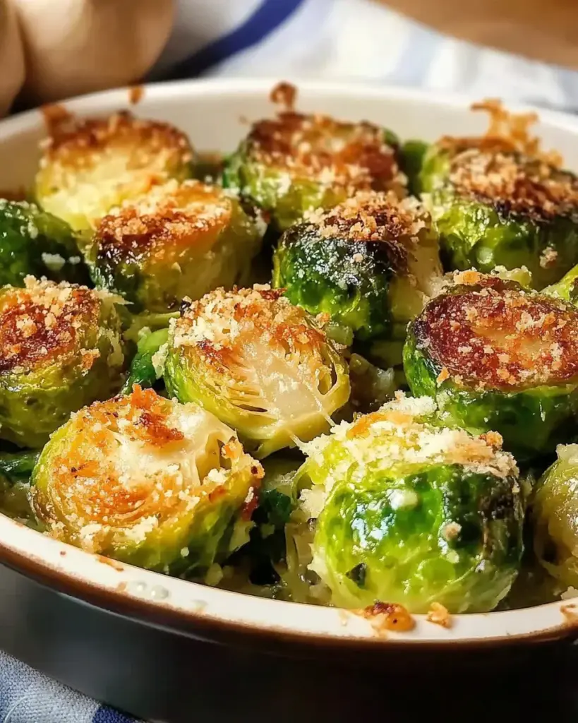 Rosenkohl mit Parmesan‑Kruste – knusprige Wintergemüsebeilage
