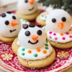 Schneemann Plätzchen – wie ein schmelzender Schneemann