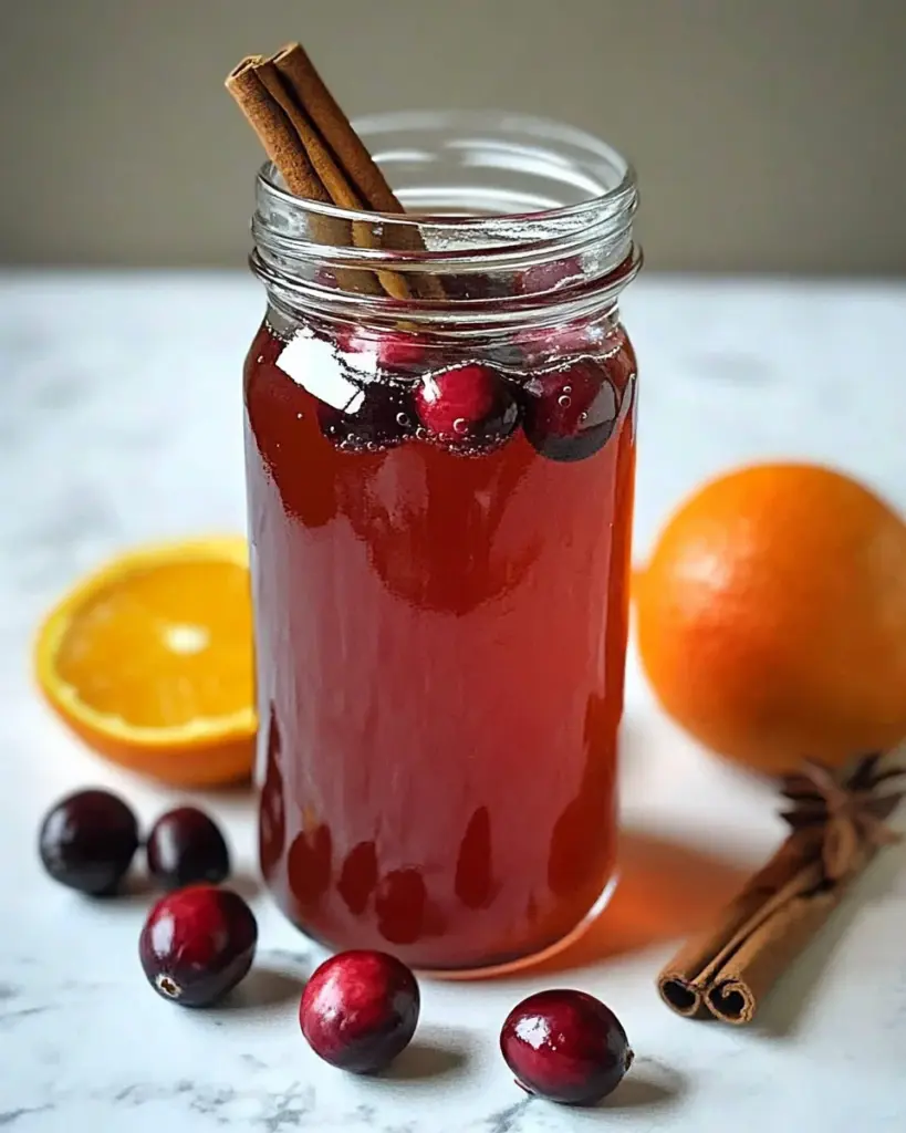 Spiced Orange & Cranberry Simple Syrup